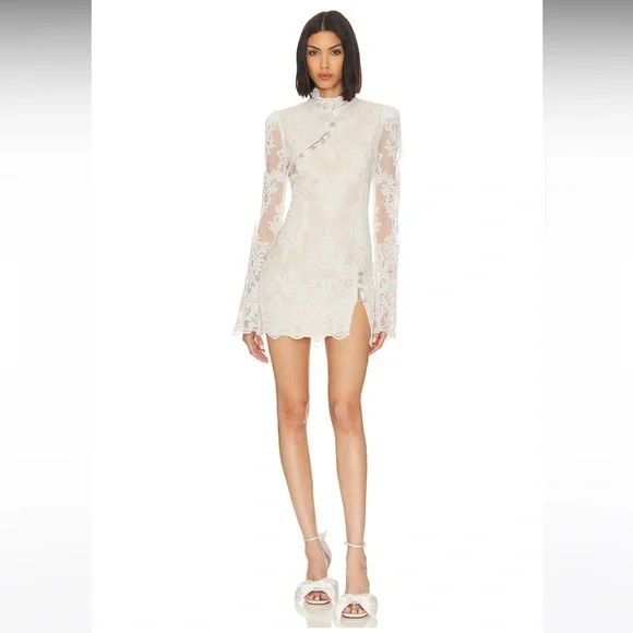NWOT! Stone Cold Fox x REVOLVE Allure Dress in White - Picture 1 of 16